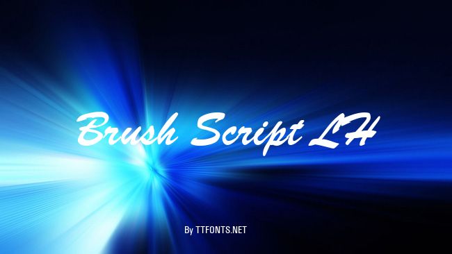 Brush Script LH example